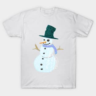 Jingle Hells The Alternative Christmas Snowman T-Shirt